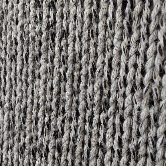 RACHEL Rachel Roy short sleeve cropped cotton blend knit sweater grey size XS - Picture 4 of 9